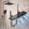 Луксозна душ система Sano с термостат и LED дисплей – тропически душ, ръчен и хигиенен душ KW-2799