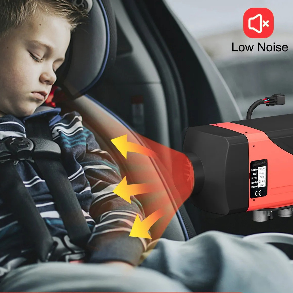 Дизелова печка 2 kW, 12V, 10 л резервоар, LCD и дистанционно - Image 5