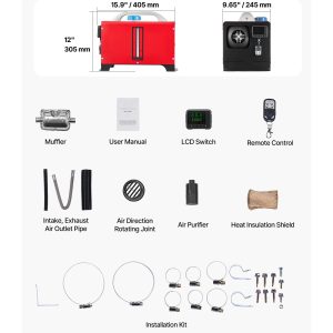 Дизелова печка 8 kW, 12V/24V, LCD дисплей и дистанционно - Image 7