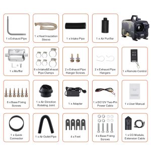 Дизелова печка 8 kW, 12V/24V, Bluetooth, дистанционно и CO аларма - Image 9