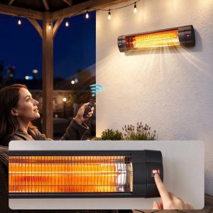 Инфрачервен отоплител 2500W с 3 степени, дистанционно и таймер - Image 11