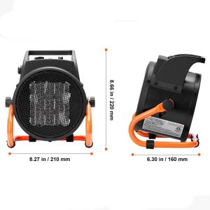 Електрически отоплител 2000W за оранжерия с вентилатор и термостат - Image 7