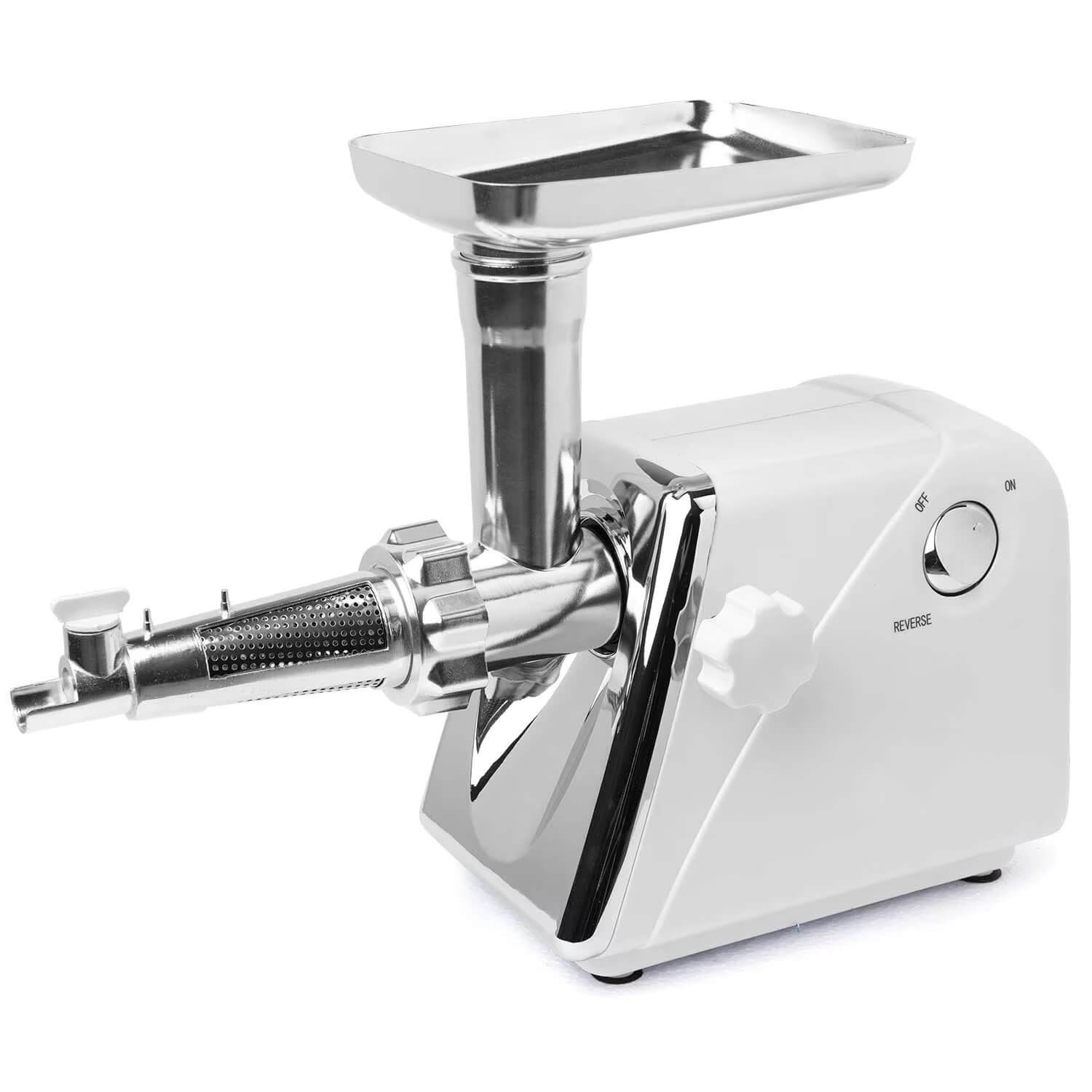 Електрическа месомелачка KraftWorld KW-2955, 2000W, с 3 решетки, приставка за домати и фуния - Image 11