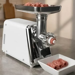 Електрическа месомелачка KraftWorld KW-2955, 2000W, с 3 решетки, приставка за домати и фуния - Image 6