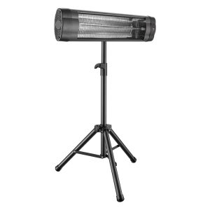 Стоящ инфрачервен отоплител 2500W с 3 степени и регулируема височина, електрическа печка на стойка с дистанционно - Image 12