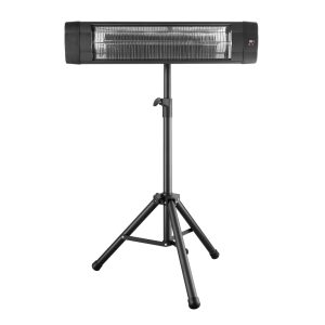 Стоящ инфрачервен отоплител 2500W с 3 степени и регулируема височина, електрическа печка на стойка с дистанционно - Image 4