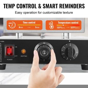 Уред за 9 мини палачинки Ø76 мм, 850 W с термостат и таймер - Image 4