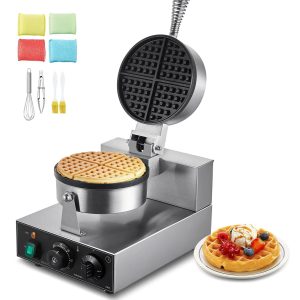Кръгъл гофретник 1230 W за белгийски гофрети