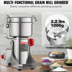Електрическа мелачка за зърно и подправки 1 кг, 3000 W - Image 3