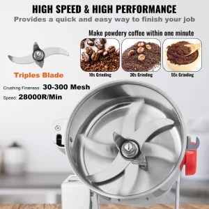 Електрическа мелачка за зърно и подправки 1 кг, 3000 W - Image 5