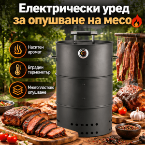 Опушвач и барбекю на дървени въглища Ø47 см с 2 решетки и 6 куки